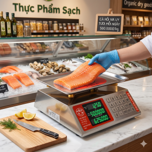 Thanh lý cân điện tử inox 60kg giá cực rẻ
