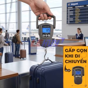 Cân treo mini chuyên cân hành lý xách tay tối đa 75kg